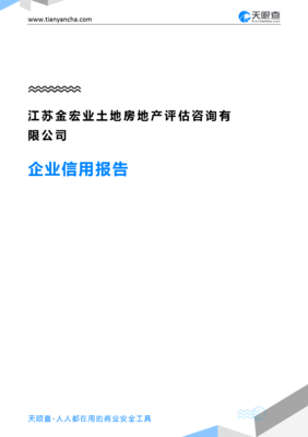 江苏金宏业土地房地产评估咨询(企业信用报告)- 天眼查
